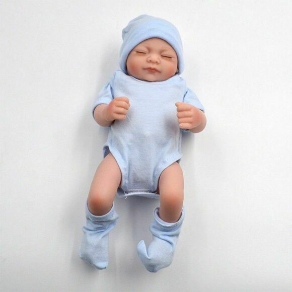 10" Realistic Reborn Baby Dolls Full Body Soft Vinyl Silicone Newborn Girl Gift - Picture 2 of 4